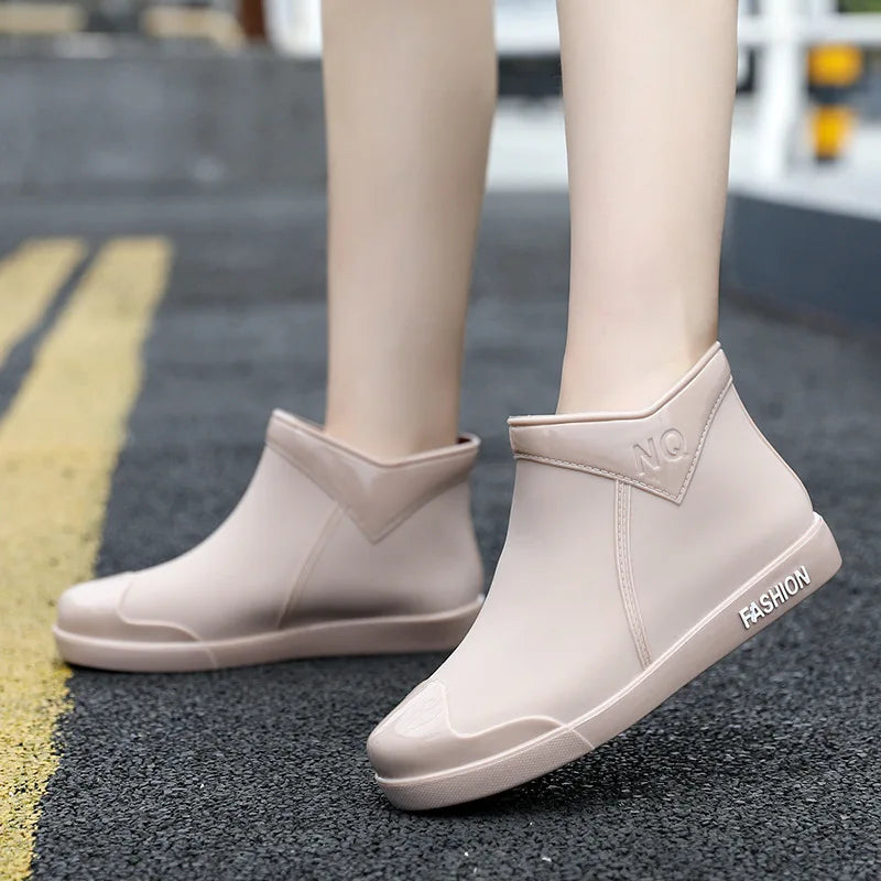 Damen Kurz Regenstiefel mit weichem, wasserdichtem Sohle - Mistrelle