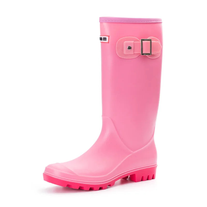 Damen Wasserdichte Hohe Gummiregenstiefel - Pluvienne