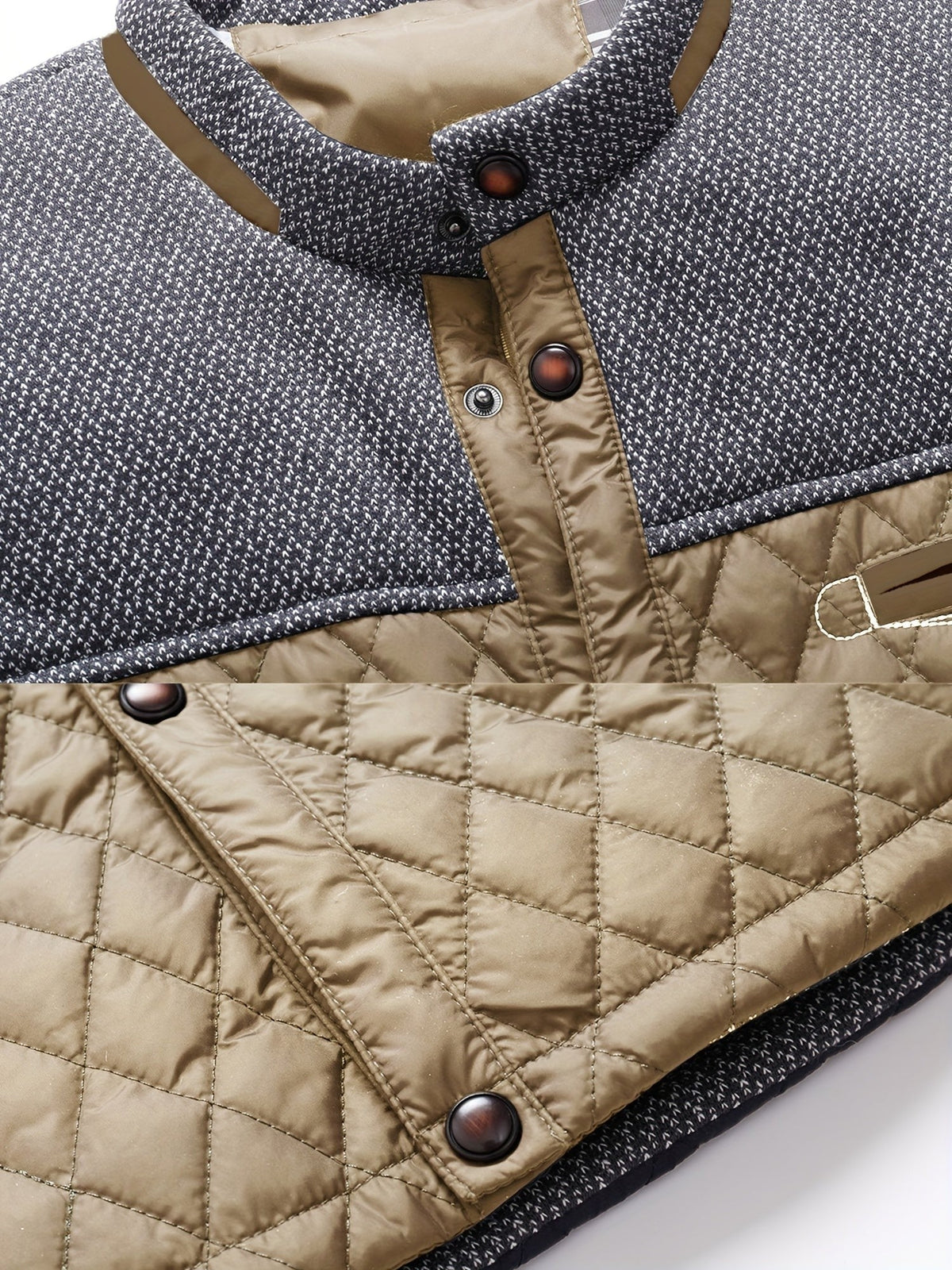 Rhett | Herren Jacke mit Diamantsteppung und strukturiertem Kragen