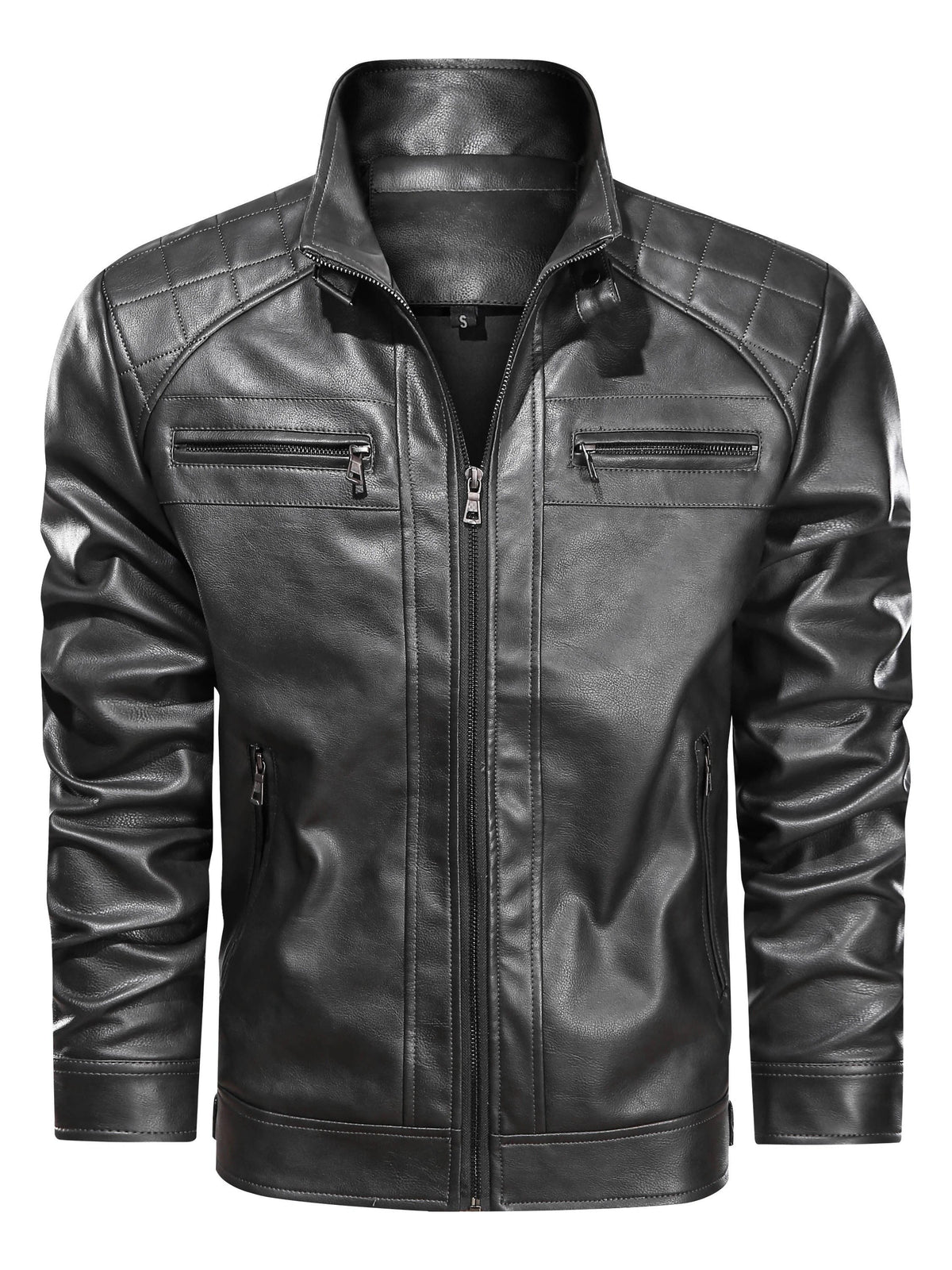 Rafael | Herren Steppjacke mit Schulterpolstern und Stehkragen, Reißverschluss