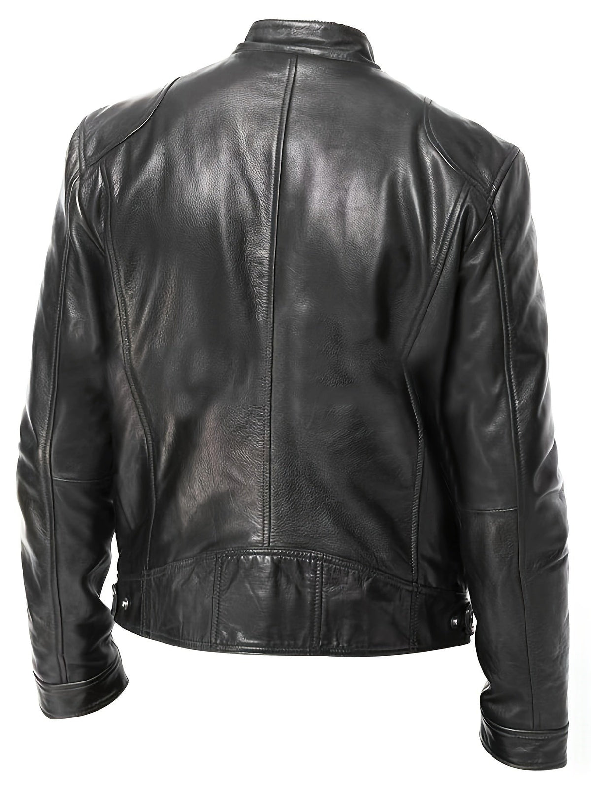 Bryson | Herren Stehkragen Zip-Up Slim-Fit Motojacke