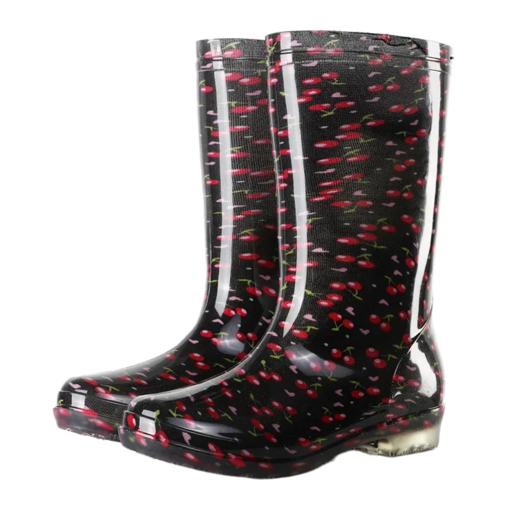 Damen Hohe Wasserdichte Gartenregenstiefel - Isolienne