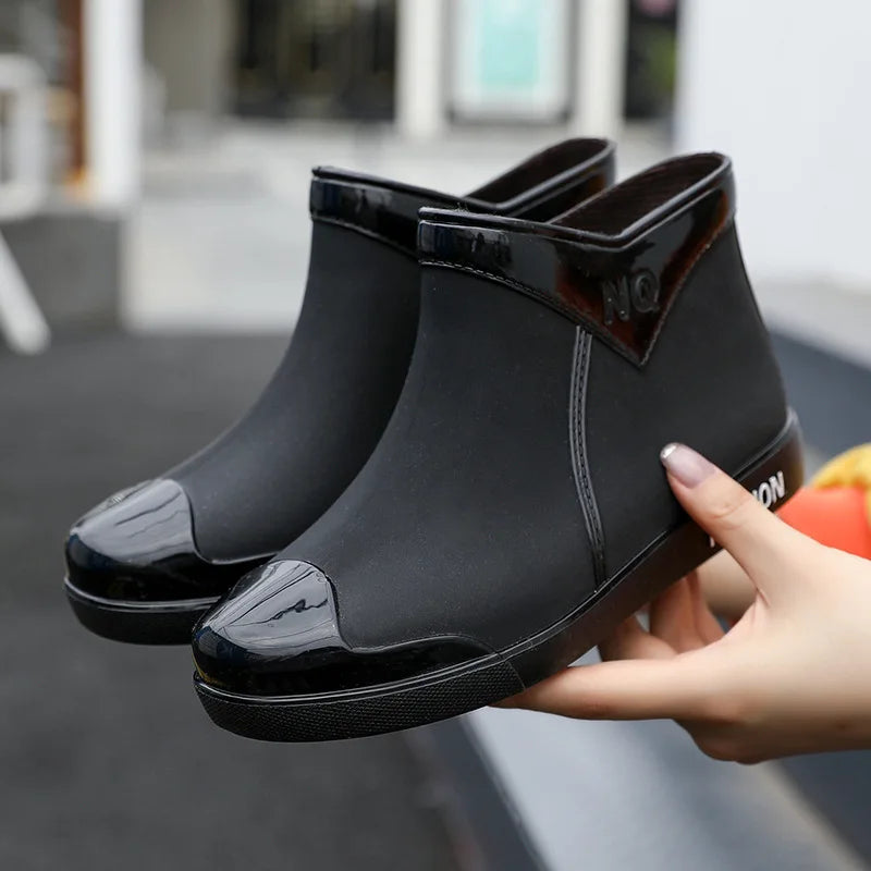 Damen Kurz Regenstiefel mit weichem, wasserdichtem Sohle - Mistrelle