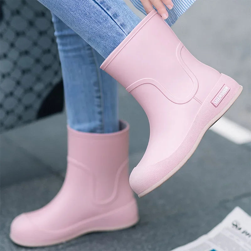Damen Gummistiefel bis zur Mitte der Waden - Marbelle