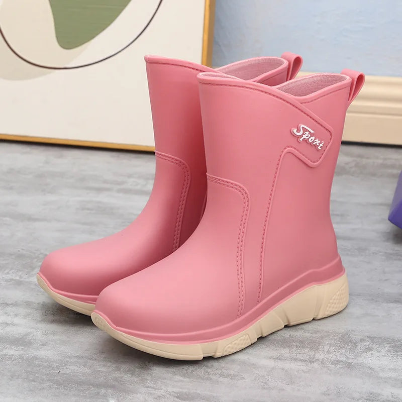 Damen Mid-Calf Wasserdichte Gummistiefel - Rivelle