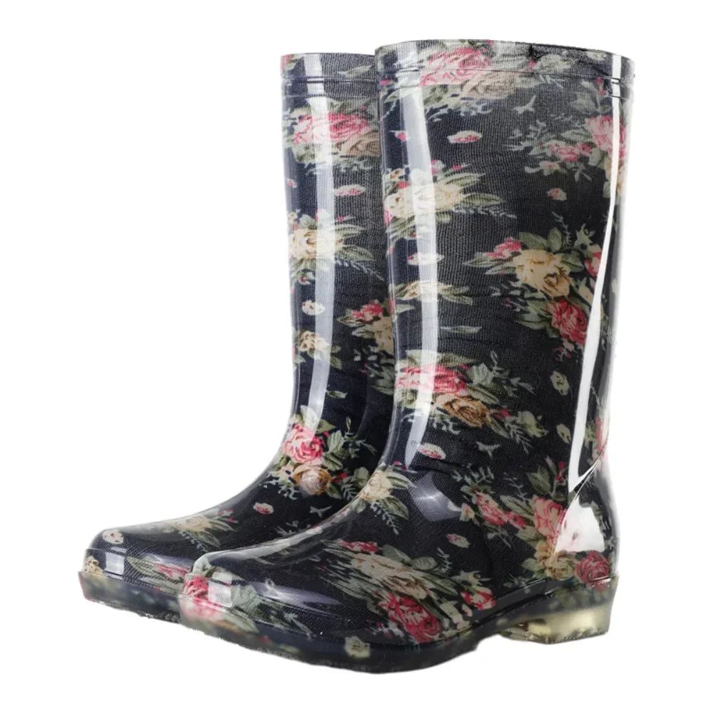 Damen Hohe Wasserdichte Gartenregenstiefel - Isolienne