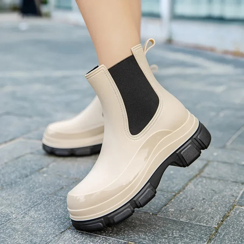 Damen Leichte Garten Plattform Regenstiefel - Ciellane