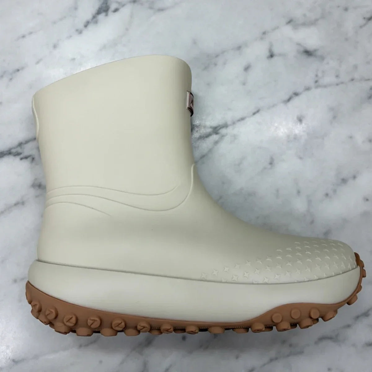 Herren Beige Wasserdichte Gummi Arbeitsstiefel - Thornelle