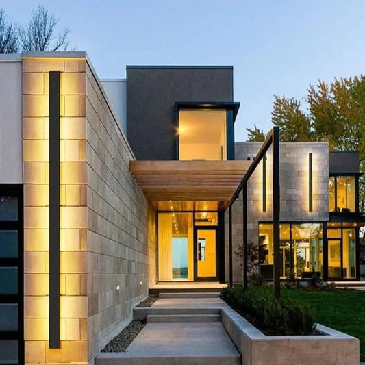 Außen LED Wandleuchte mit IP65 Minimalistischem Design und Atmosphärischer Beleuchtung