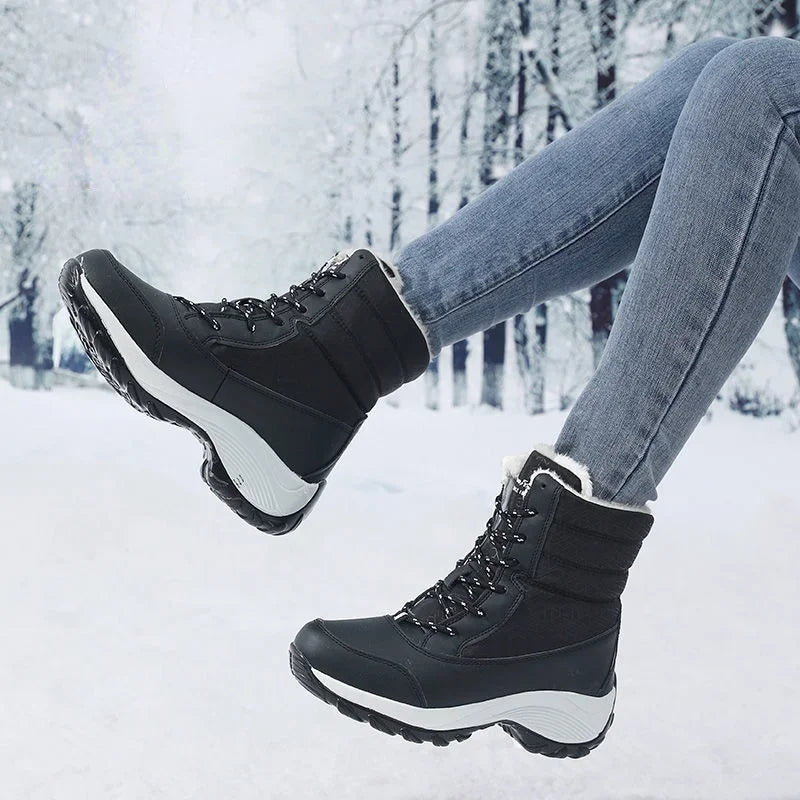 Damen Winterstiefel mit Kunstfellfutter - Perrienne