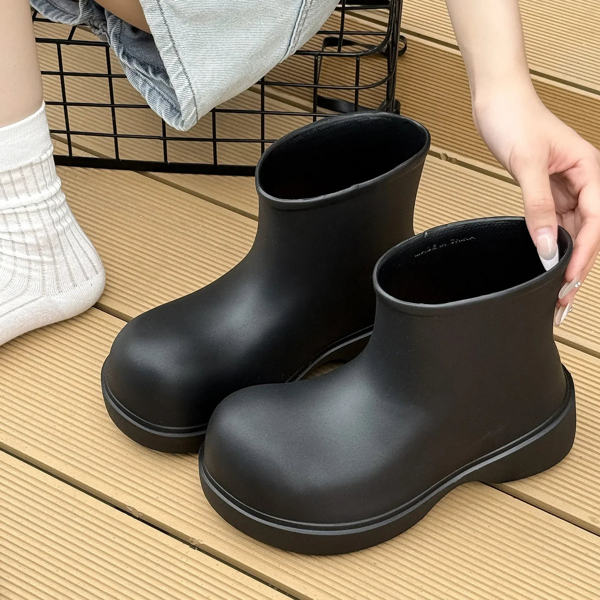 Damen Knöchel Regenstiefel - Vernelle