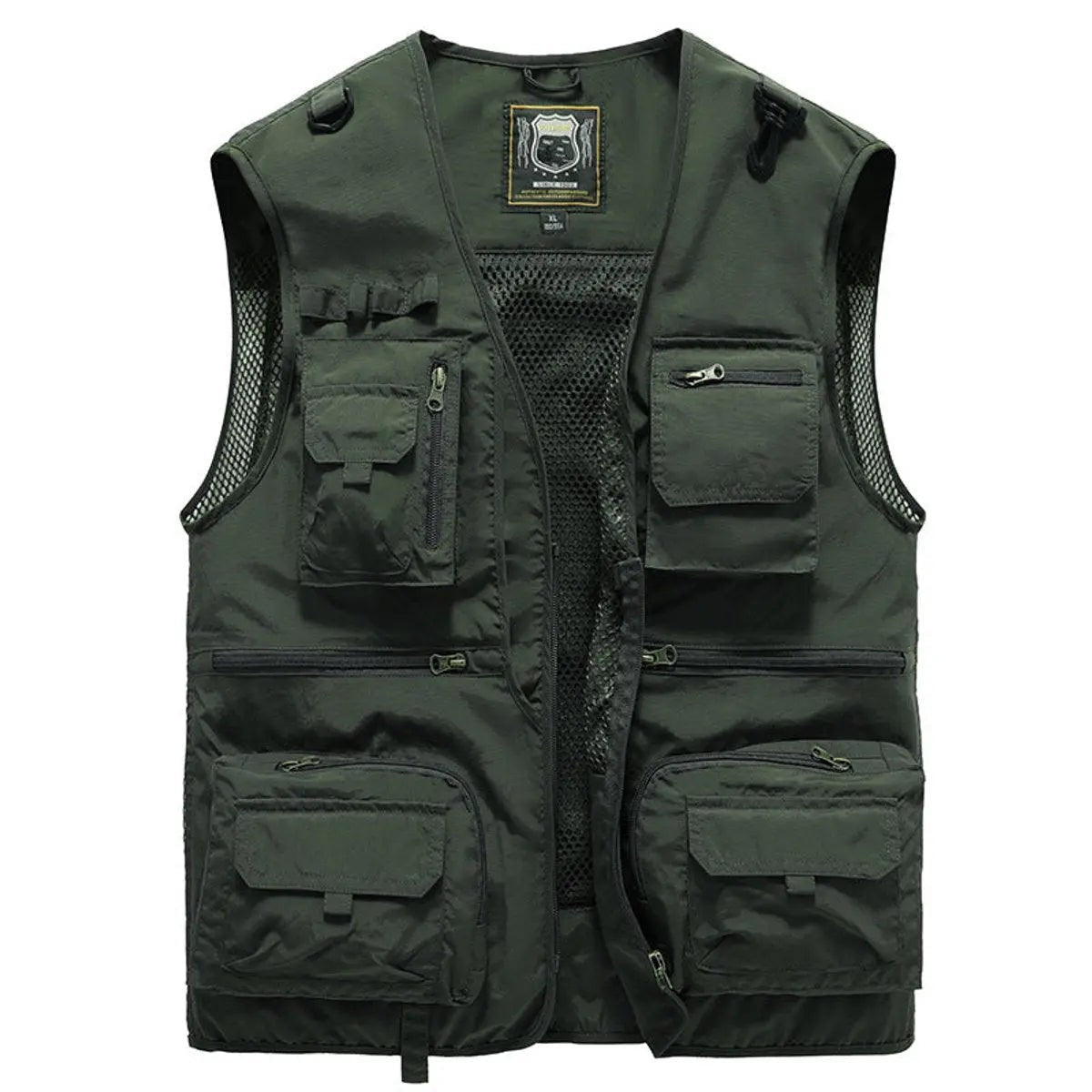 Hunter | Herren Mehrzweck-Mesh-Panel Ärmelloses Leichtgewicht Outdoor Utility Gilet