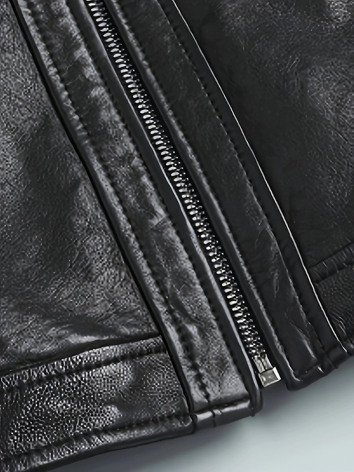 Bryson | Herren Stehkragen Zip-Up Slim-Fit Motojacke