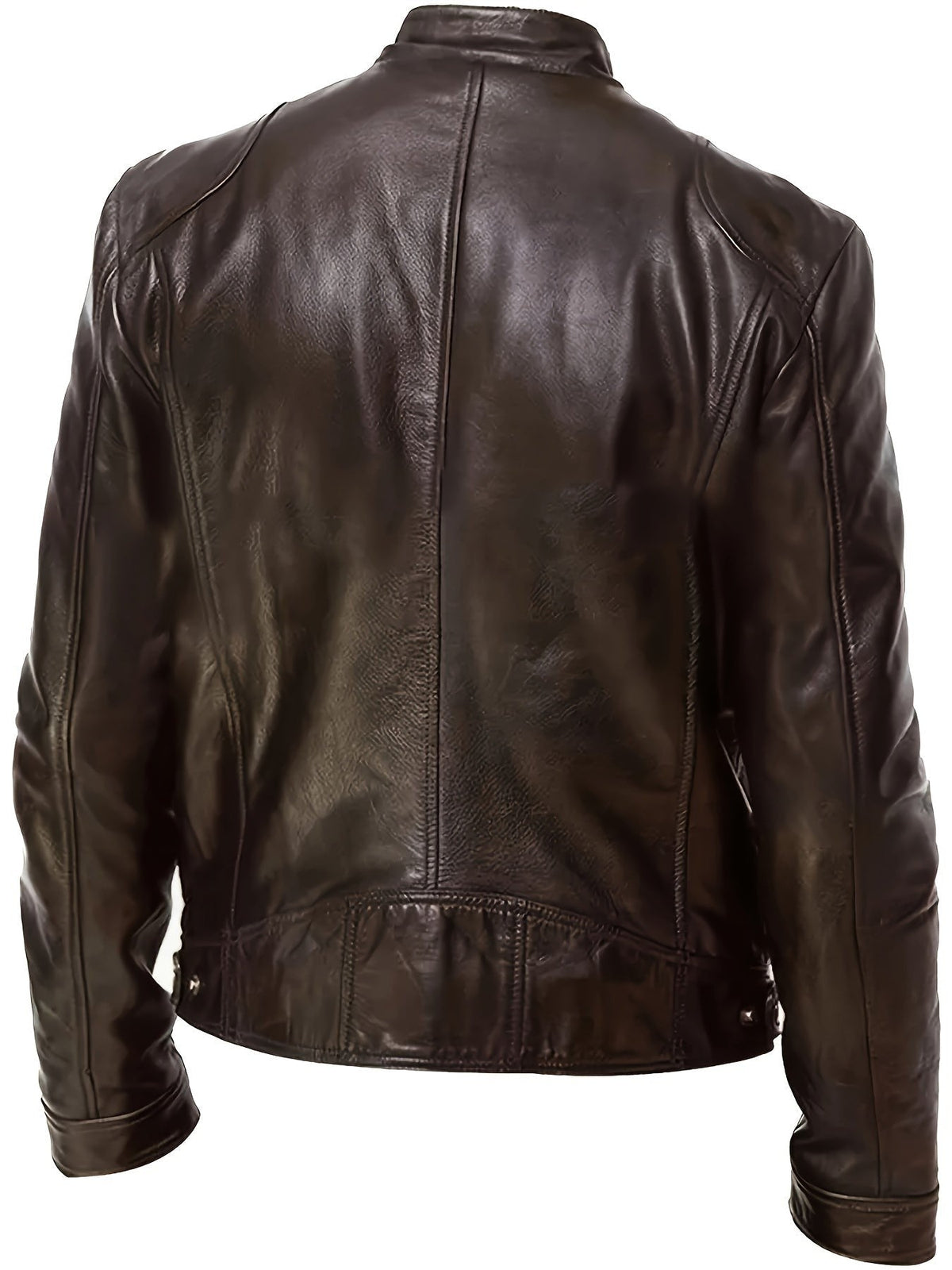 Bryson | Herren Stehkragen Zip-Up Slim-Fit Motojacke