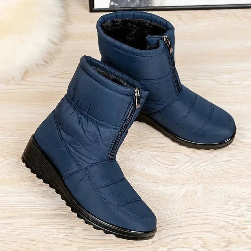 Freya | Damen Stepp Wasserabweisende Fellgefütterte Chunky-Sohle Stiefeletten