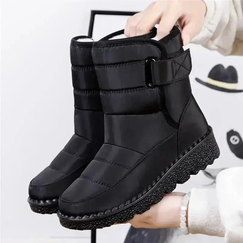 Freya | Damen Stepp Wasserabweisende Fellgefütterte Chunky-Sohle Stiefeletten