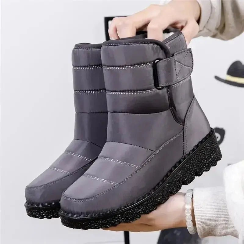 Freya | Damen Stepp Wasserabweisende Fellgefütterte Chunky-Sohle Stiefeletten