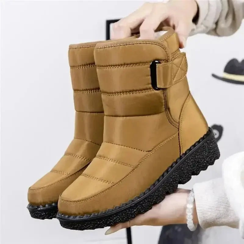 Freya | Damen Stepp Wasserabweisende Fellgefütterte Chunky-Sohle Stiefeletten