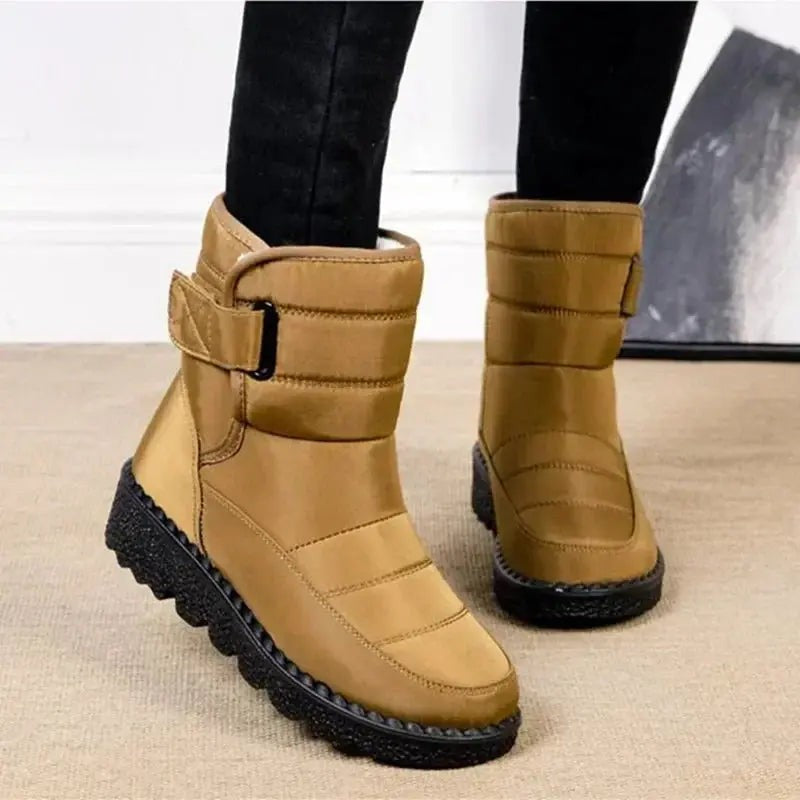 Freya | Damen Stepp Wasserabweisende Fellgefütterte Chunky-Sohle Stiefeletten