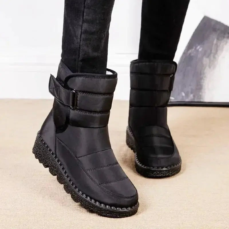 Freya | Damen Stepp Wasserabweisende Fellgefütterte Chunky-Sohle Stiefeletten